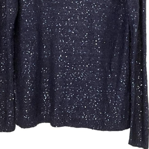 The Limited sweater, size Medium, blue silver sparkly, navy blue,Limited Sweater - Picture 15 of 16
